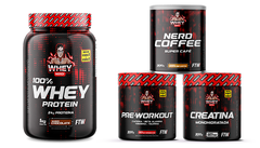 Combo Super Nerd 2 - Whey 1kg + Creatina 300g + Pre workout 300g + Coffee 300g