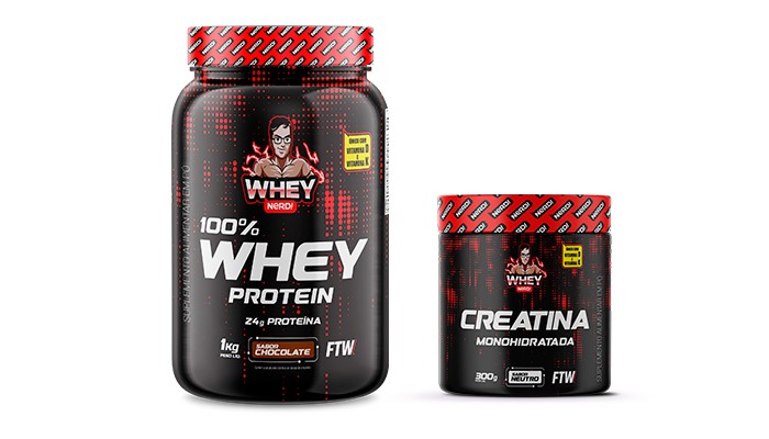 Combo 9 - 1 Whey 1kg + 1 Creatina 300g